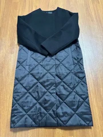 INDIVI 블랙 롱 코트 38