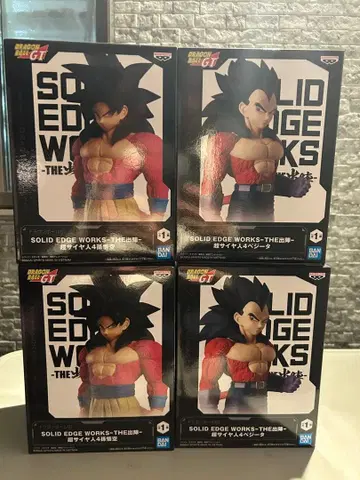 드래곤볼 GT THE 출진 초사이어인 4 손오공 베지터 4체 세트