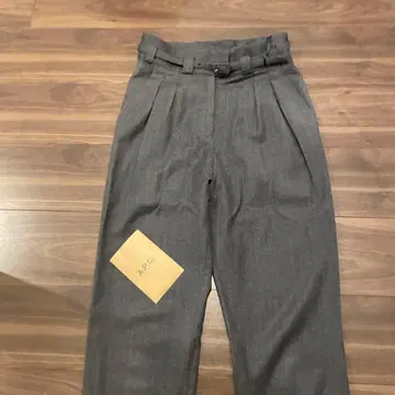 A.P.C. 그레이 플리츠 슬랙스 34