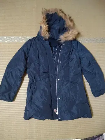 네이비 다운 자켓 퍼 포함