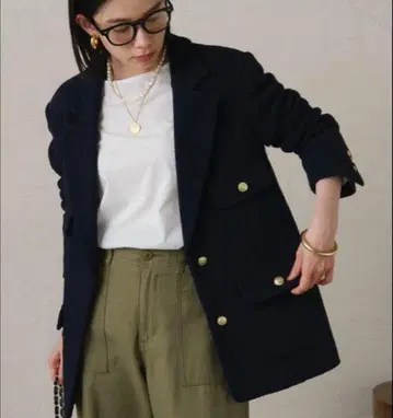 [ 클리닝 완료 ] 라운지 드레스 트위드 테일러드 자켓