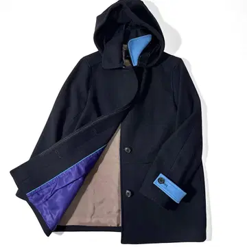 정가 6만 현행 택 폴스미스 울 후디드 코트 38 자켓