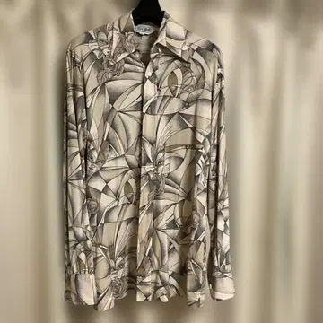 HUK-A-P 긴팔 셔츠 M 베이지 올 패턴 빈티지