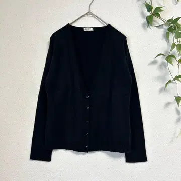 HIGHRI PAS 블랙 V넥 가디건 [ M ]