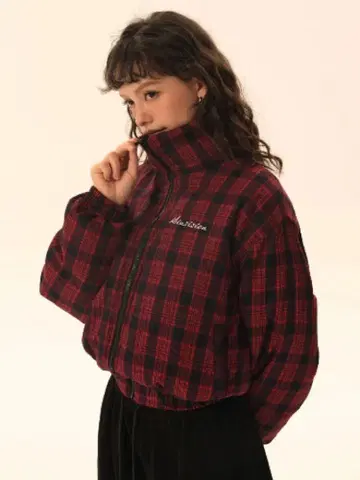 mushwear 리버서블 숏 다운 블랙