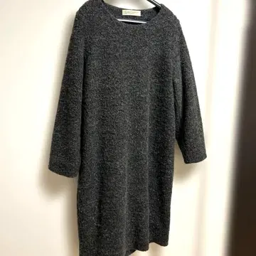BEAUTY&YOUTH 다크 그레이 니트 원피스