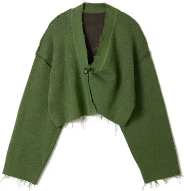 PERVERZE/Double Face Rib 리버서블 니트 가디건