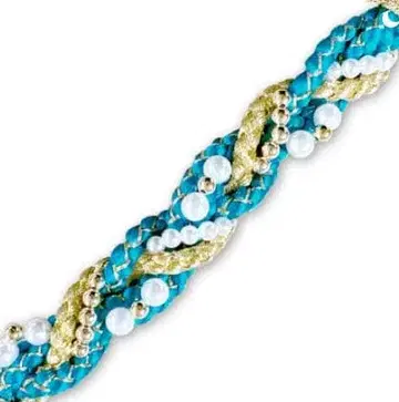 성인식 하카마 허리띠 순수 실크 100% 수제 펄 장식 후리소데용