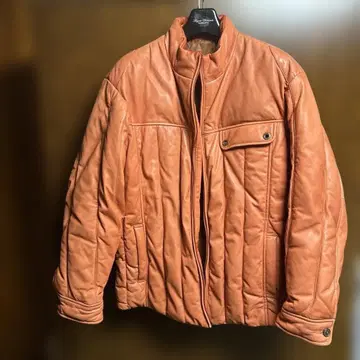 가죽 다운 자켓 산타페 오렌지 50호