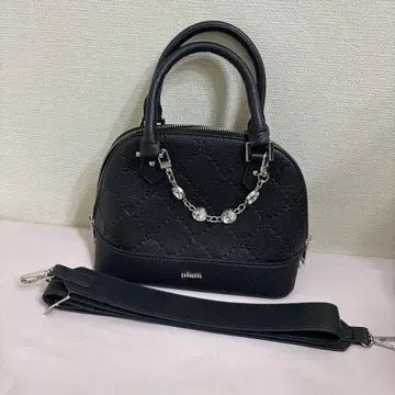 피움 pium 비쥬 장식 모노그램 미니 백