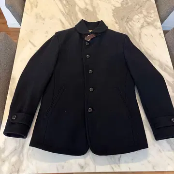 나노 유니버스 스탠드 카라 코트 네이비 M 남성용 새상품급