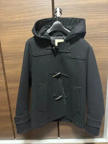 BEAUTY & YOUTH 블랙 더플 코트