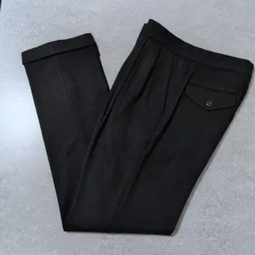 신메 센터 프레스 턱 팬츠 블랙 S 사이즈 미사용 새상품