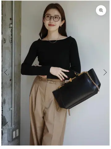 anuans 실크캐시미어 블렌드 보트넥 니트