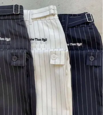 Hotter Than Hell 스트라이프 슬랙스