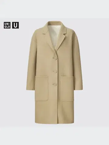 유니클로 U 울 블렌드 테일러드 코트