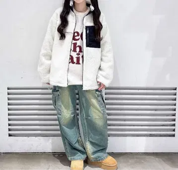 WEGO 보아 블루종 화이트