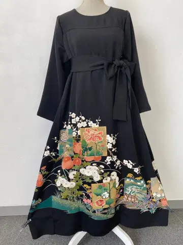 3219 기모노 전통 예복 기모노 리메이크 드레스 원피스
