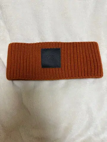 Y-3 오렌지 니트 헤어밴드