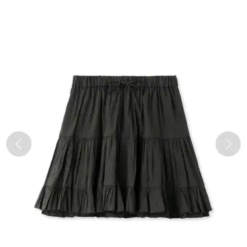 SNIDEL 코튼 볼륨 미니 스커트