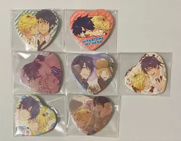 히토리즈메 마이 히어로 하트형 캔뱃지 6개 세트