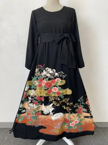 3220 기모노 전통 예복 기모노 리메이크 드레스 원피스