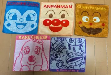 호빵맨 캐릭터 타월 5장 세트