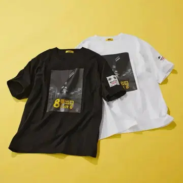 안도에스티 andST 8번 출구 콜라보 T셔츠 프리 사이즈 블랙