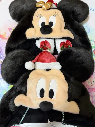 미키 미니 세트 팬캡 디즈니 크리스마스