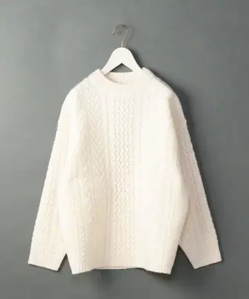 6(ROKU) 케이블 하이넥 니트