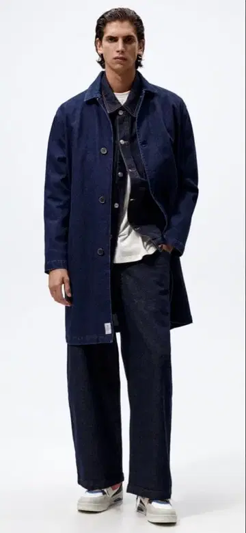 미사용에 가깝습니다 ZARA 데님 코트