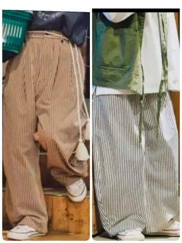 니코앤드 Make stuff'25 포와또 마린 턱 팬츠