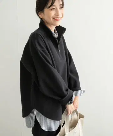 새상품급 어반 리서치 도어스 add fabrics 하프 ZIP 풀오버