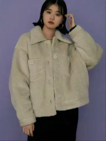 EMODA 오버 보아 블루종