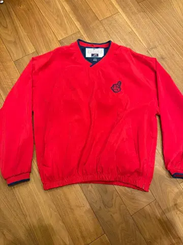 Pro Player 빨간색 V넥 나일론 자켓 L