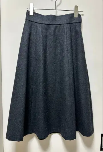 쿠미쿄쿠 S 사이즈 울 소프트 조젯 플레어 스커트 S2