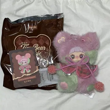 Maymei Tiny Bear Cookie 그린 핑크 체리