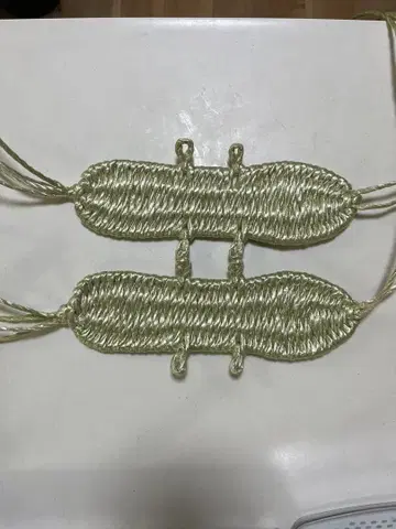 신여용 짚신끈 짚신 ( 이구사 색상 ) 2켤레 세트