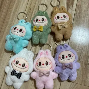 러브부 봉제 인형 키링 6종 세트