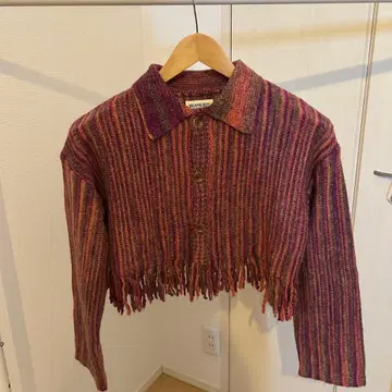 BEAMS BOY 프린지 가디건