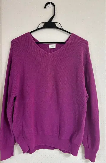 URBAN RESEARCH DOORS 보라색 V넥 스웨터