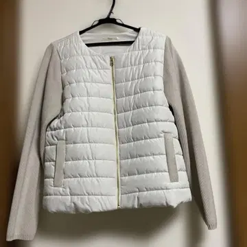 셰트와 아이보리 퀼팅 자켓