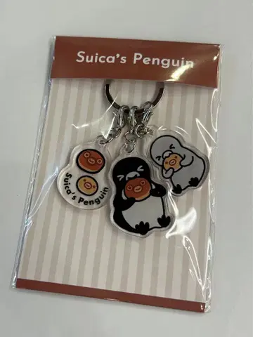 Suica 펭귄 아크릴 3단 키링 Suica 펭귄