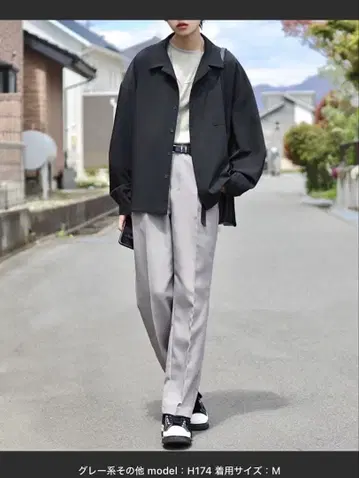 [ LOOSE / 루스 하이웨스트 풀렝스 스트레이트 슬랙스 ]