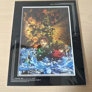 귀멸의 칼날 무한성편 키 비주얼 캐릭터 파인 보드 애니플렉스