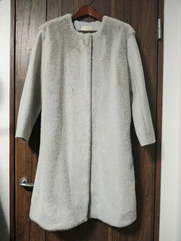 주말 한정판 가격 인하 [ BEAMS HEART ] 퍼 멜톤 코트