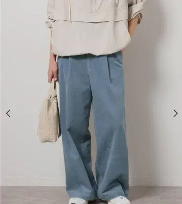 JOURNAL STANDARD relume 코듀로이 턱 와이드 팬츠