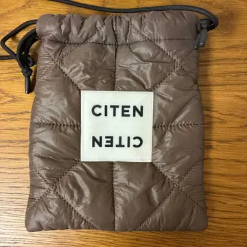 CITEN 퀼팅 숄더백 브라운