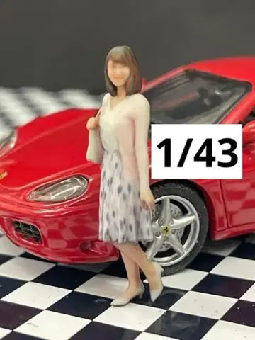 19-2 1/43 피규어 1/64보다 큰 미니카에 디오라마에