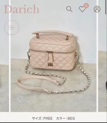 미사용 새상품 Darich 퀼팅 숄더 미니 백